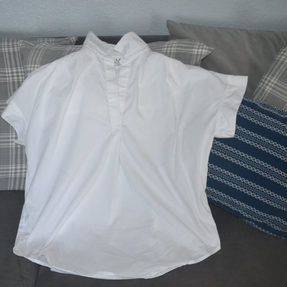 Pre-owned Magaschoni White Blouse size L.